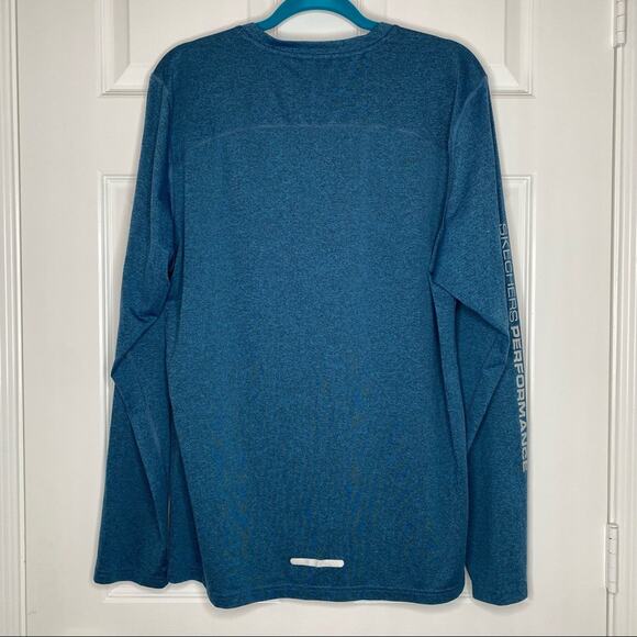 SKECHERS Performance Mens Long Sleeve Crew Neck Athletic Pullover Size Large - Picture 2 of 2